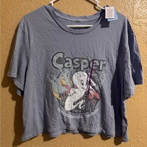Cropped Casper the ghost tshirt
